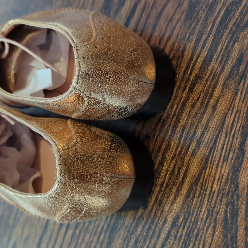 J Crew Rose Gold Oxford Loafers - Picture 5 of 6